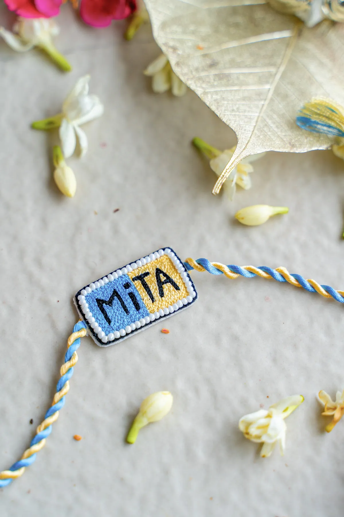 Personalised Name Embroidered Rakhi