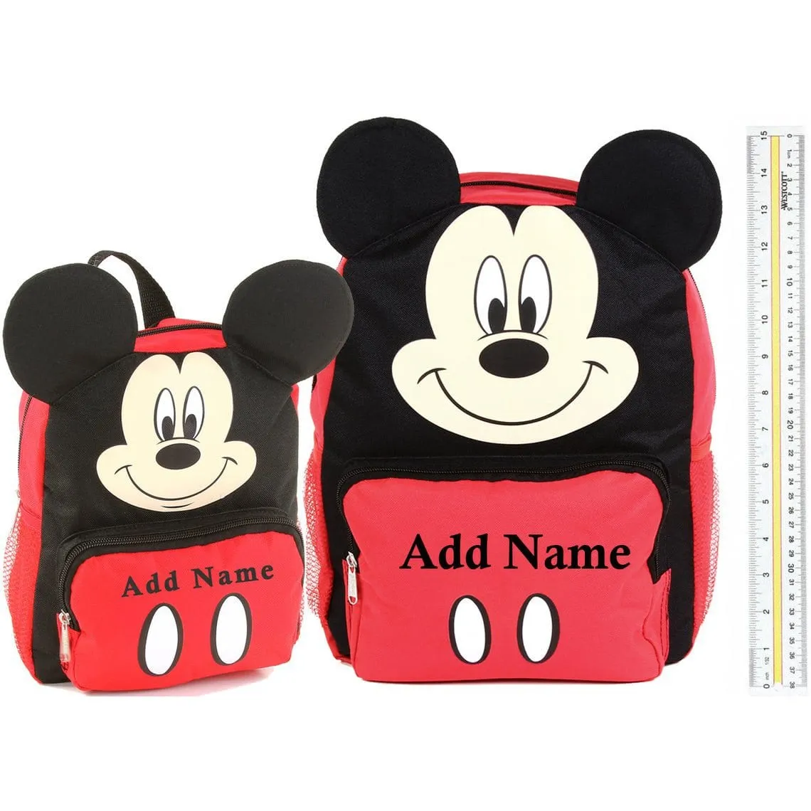 Personalized Mickey Mouse 10 Inch Mini Backpack with 3D Ears