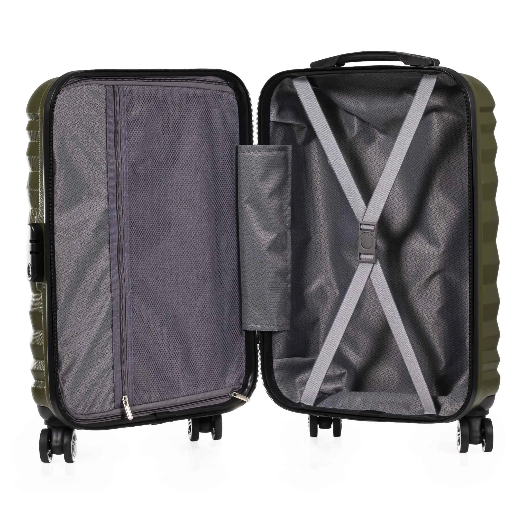 Pierre Cardin Trolley Case- Khaki Green