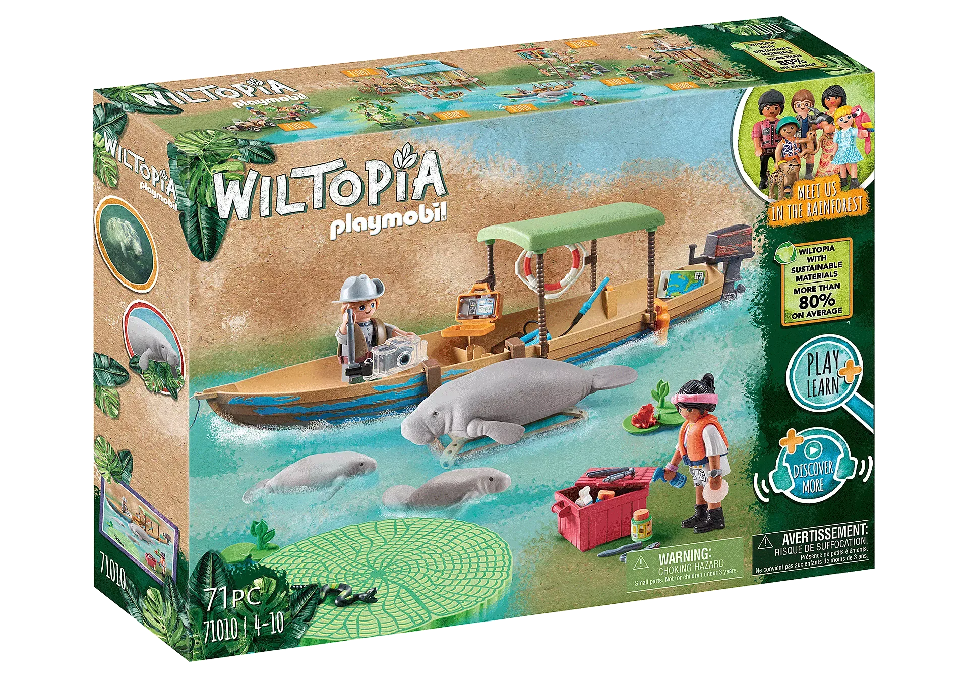 Playmobil Wiltopia - Boat Trip to the Manatees 71010