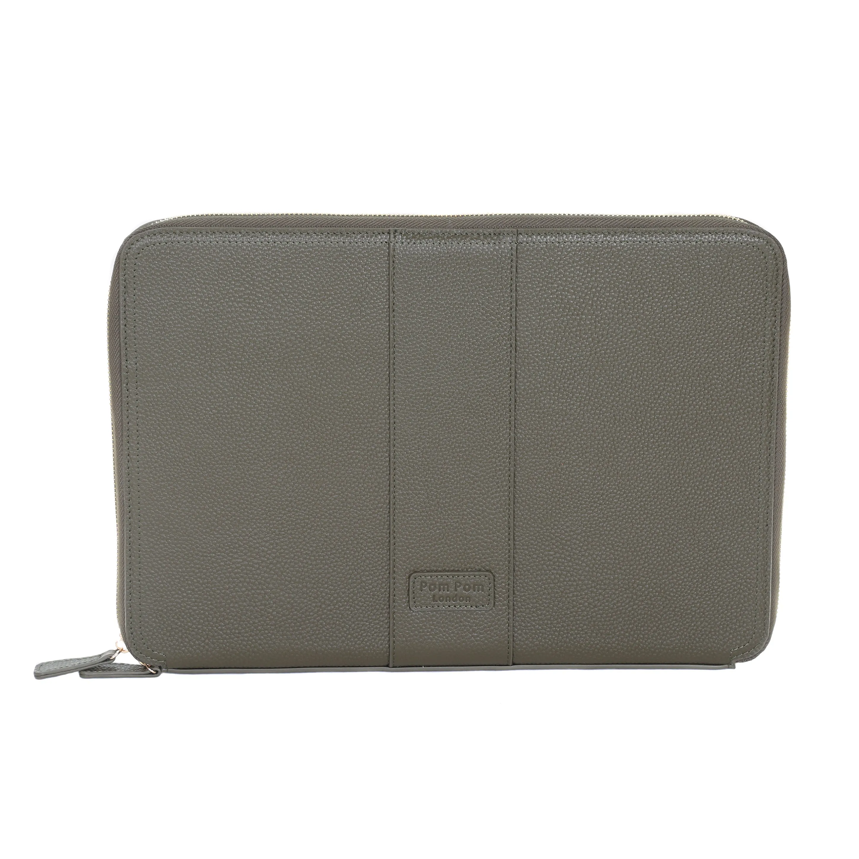 Pom Pom London Laptop Sleeve Olive Green