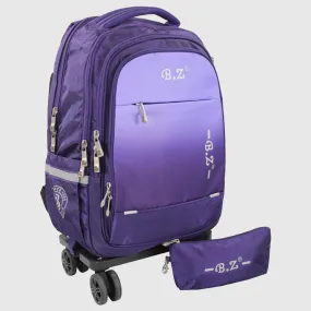 Purple 20 Inches Trolley Bag   Pencil Case