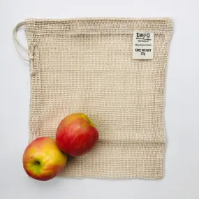 Reusable Produce Bag – Medium | Plastic-Free Grocery Organic Cotton Bag