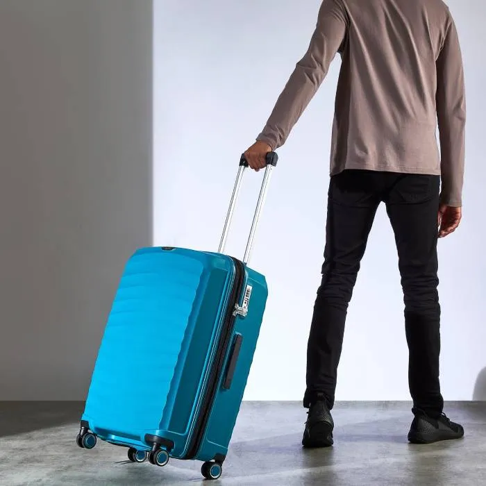 Rock Sunwave Expandable Spinner Medium Suitcase 66cm - Blue