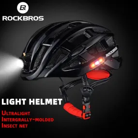 ROCKBROS Ultralight Bicycle Helmet with Light