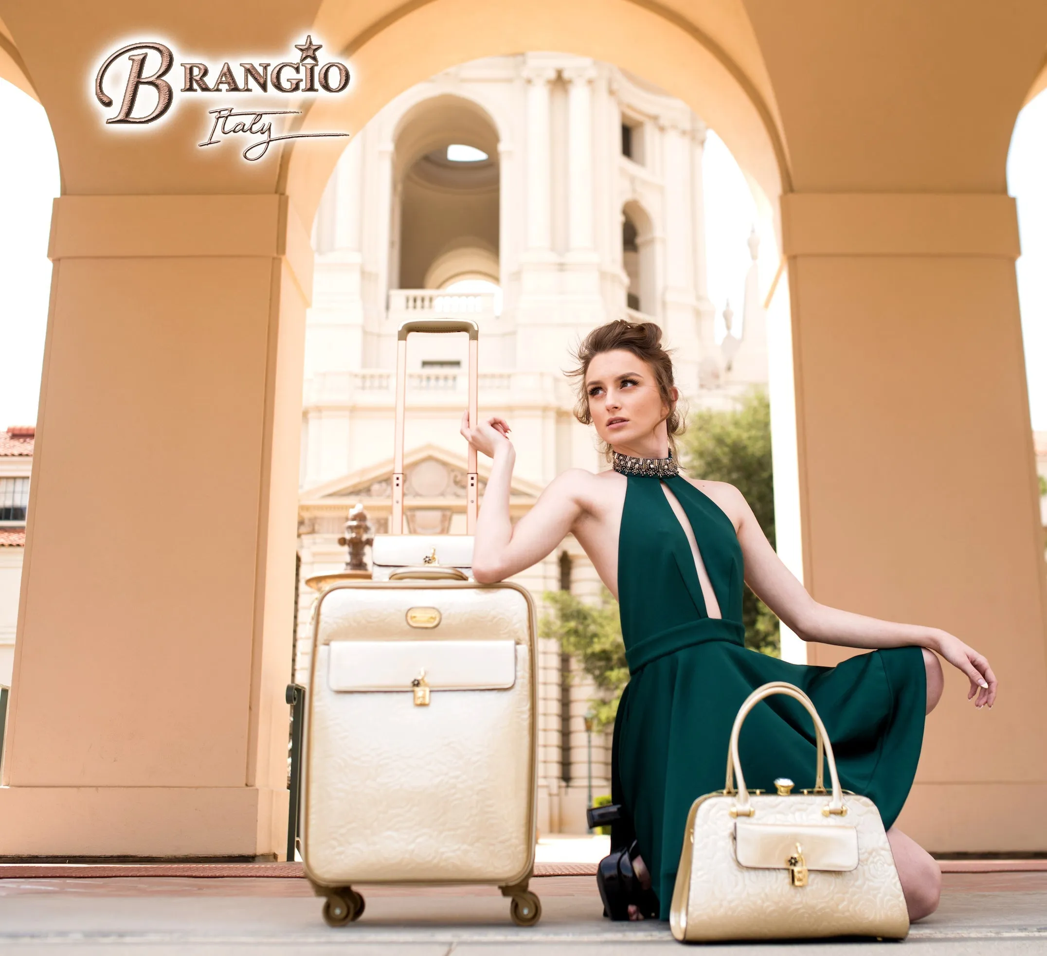 Rosy Lox Luggage 3 Pcs. Vegan Leather Suitcase Set