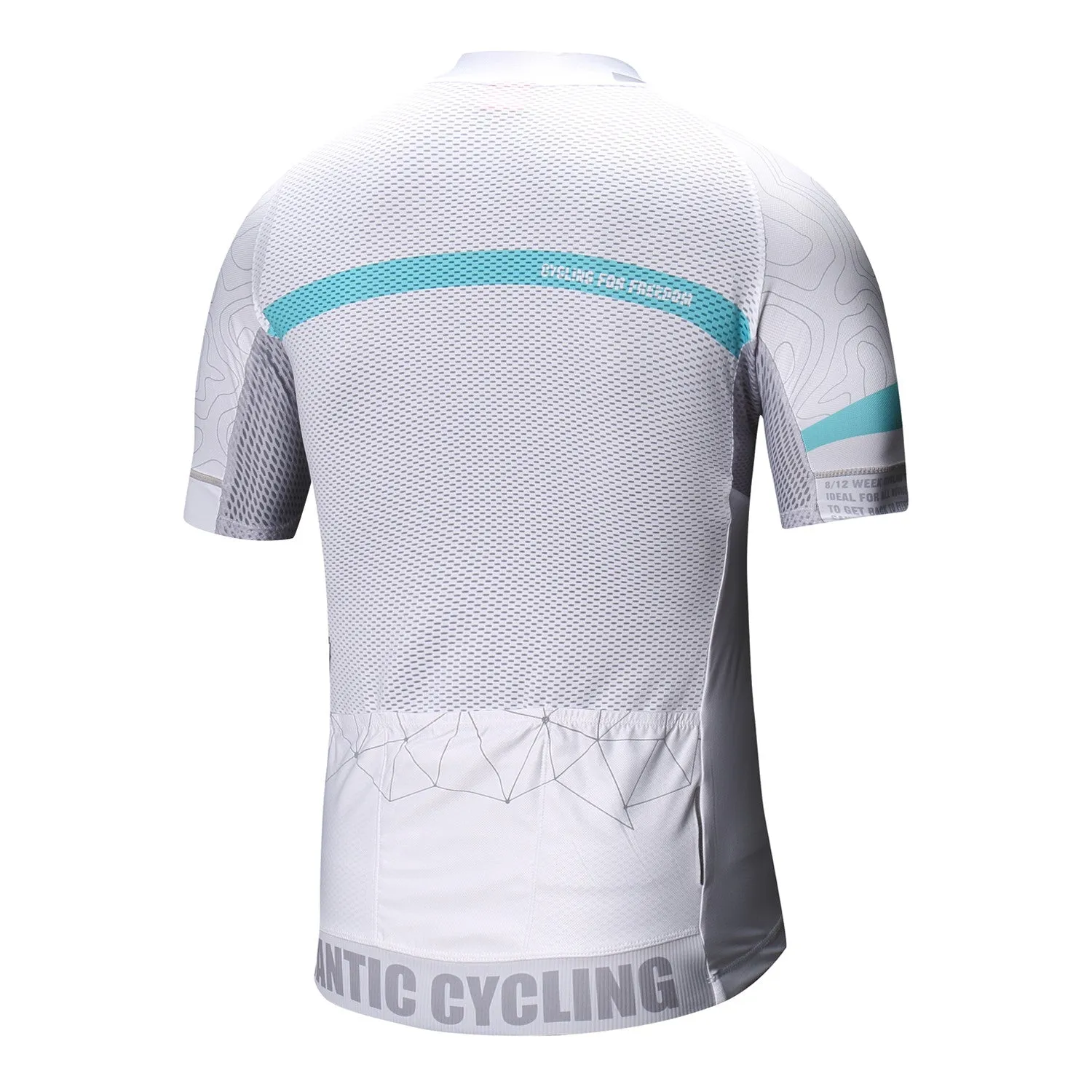 Santic Turbonegro White Men Cycling Jersey Short Sleeve