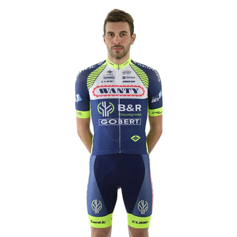 Santic Wanty Men Cycling Jersey Set Short