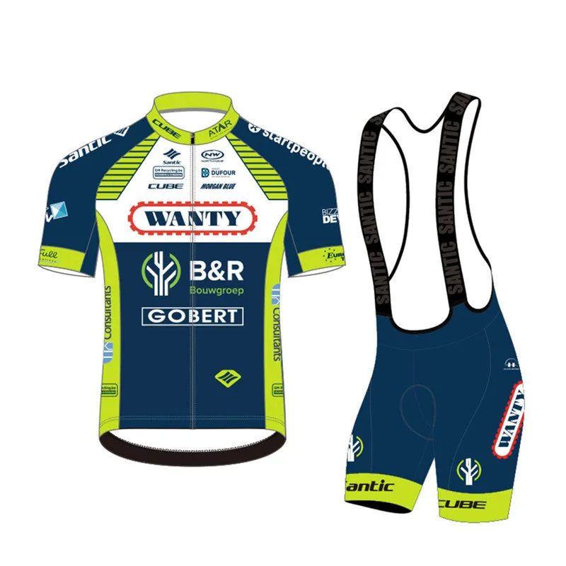 Santic Wanty Men Cycling Jersey Set Short