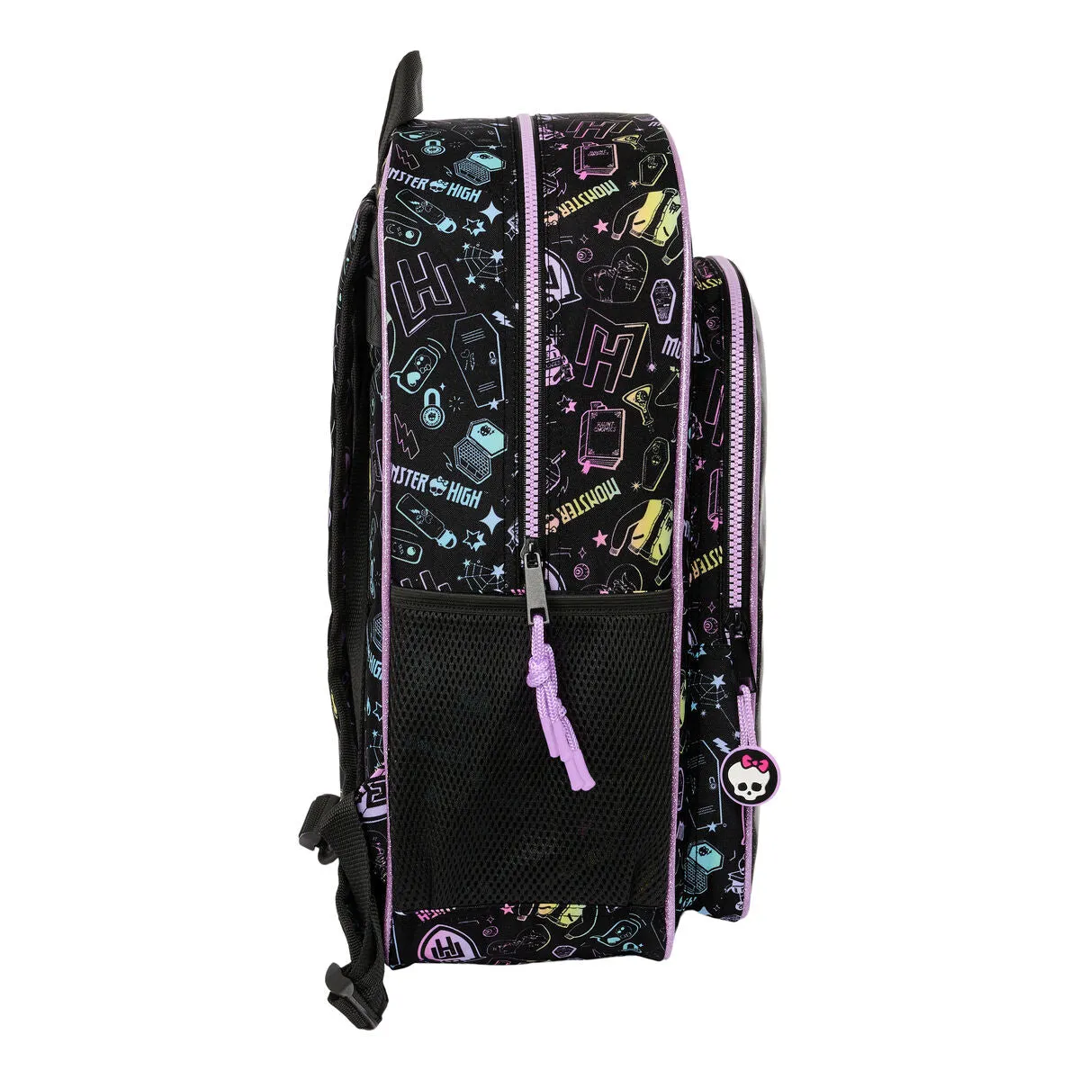 School Bag Monster High Black 33 x 42 x 14 cm