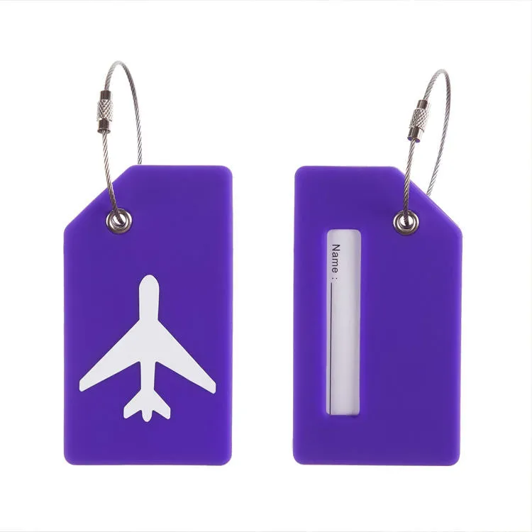 Silicone Airplane Luggage Tag