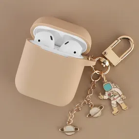 Silicone Case For Apple AirPods With Keychain