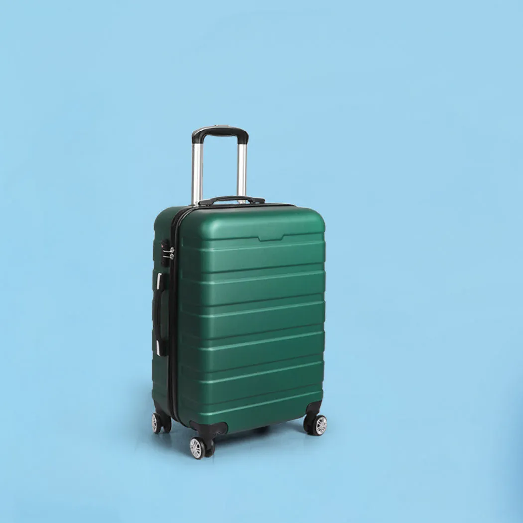 Slimbridge 20" Carry On Luggage Case Green 20 inch