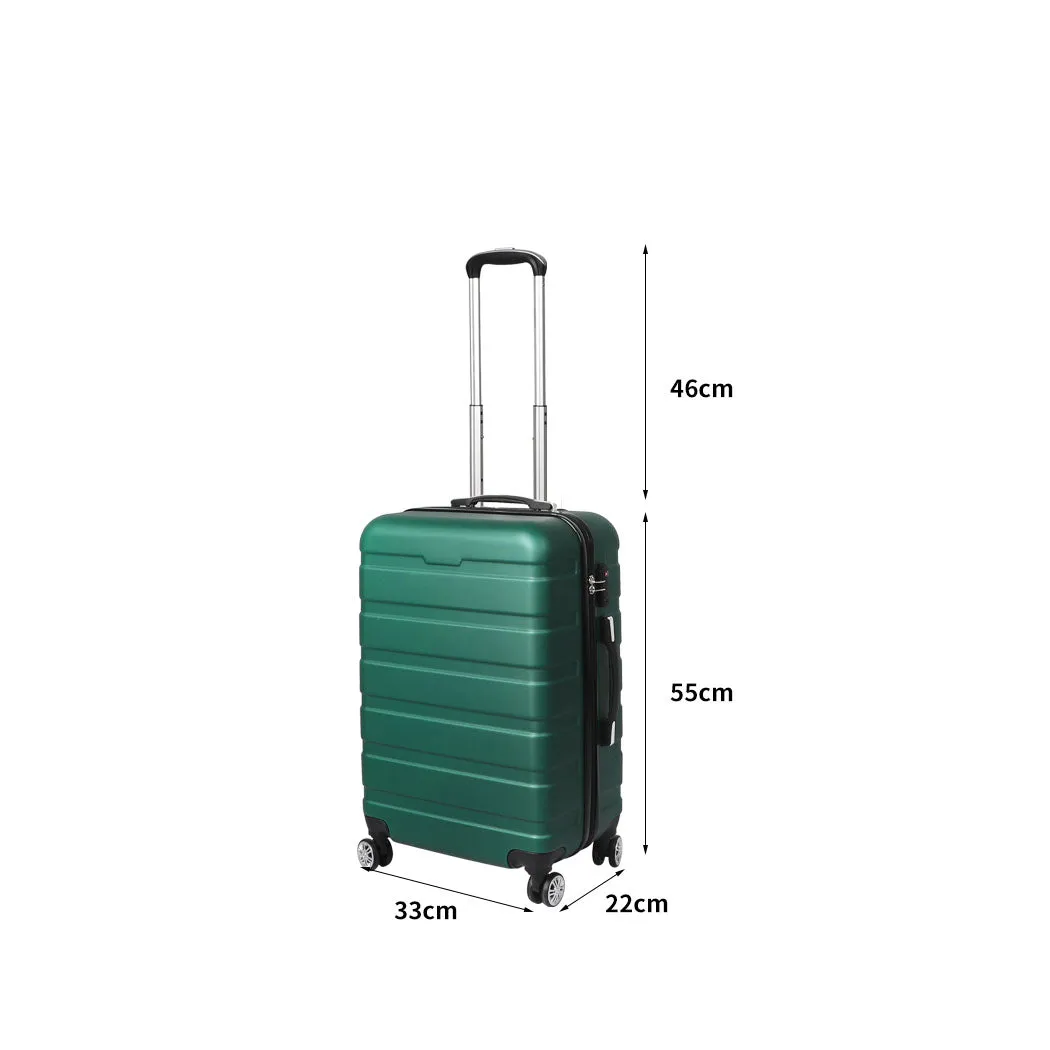 Slimbridge 20" Carry On Luggage Case Green 20 inch