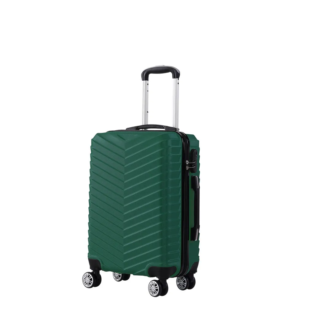 Slimbridge 20" Carry On Travel Luggage Green 20 inch