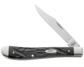 Slimline Trapper Blk Jigged Synthetic