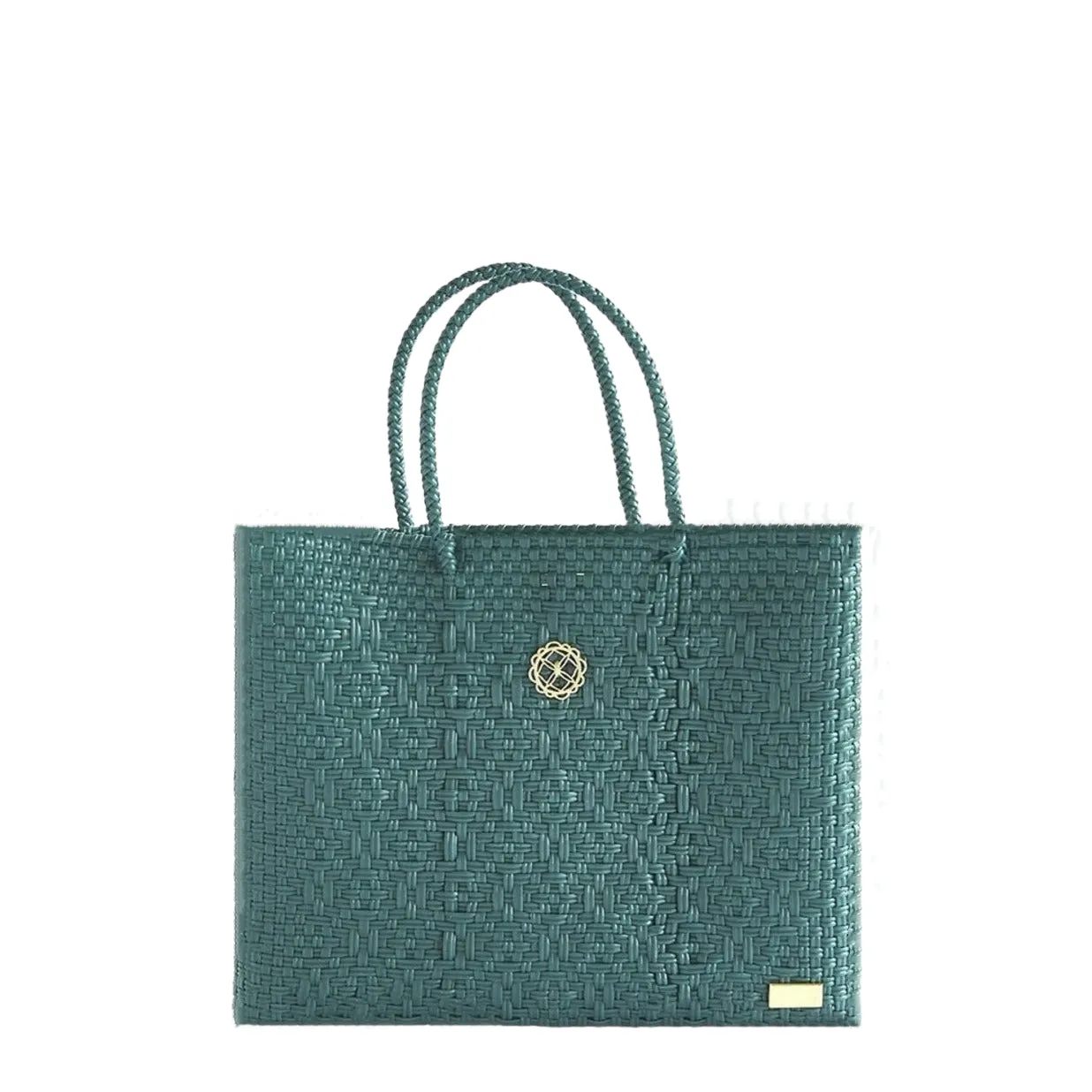 SMALL EMERALD GREEN TOTE BAG