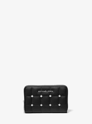 Small Studded Quilted Wallet