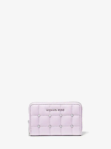 Small Studded Quilted Wallet