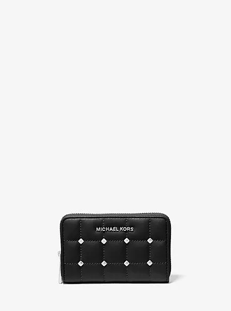 Small Studded Quilted Wallet