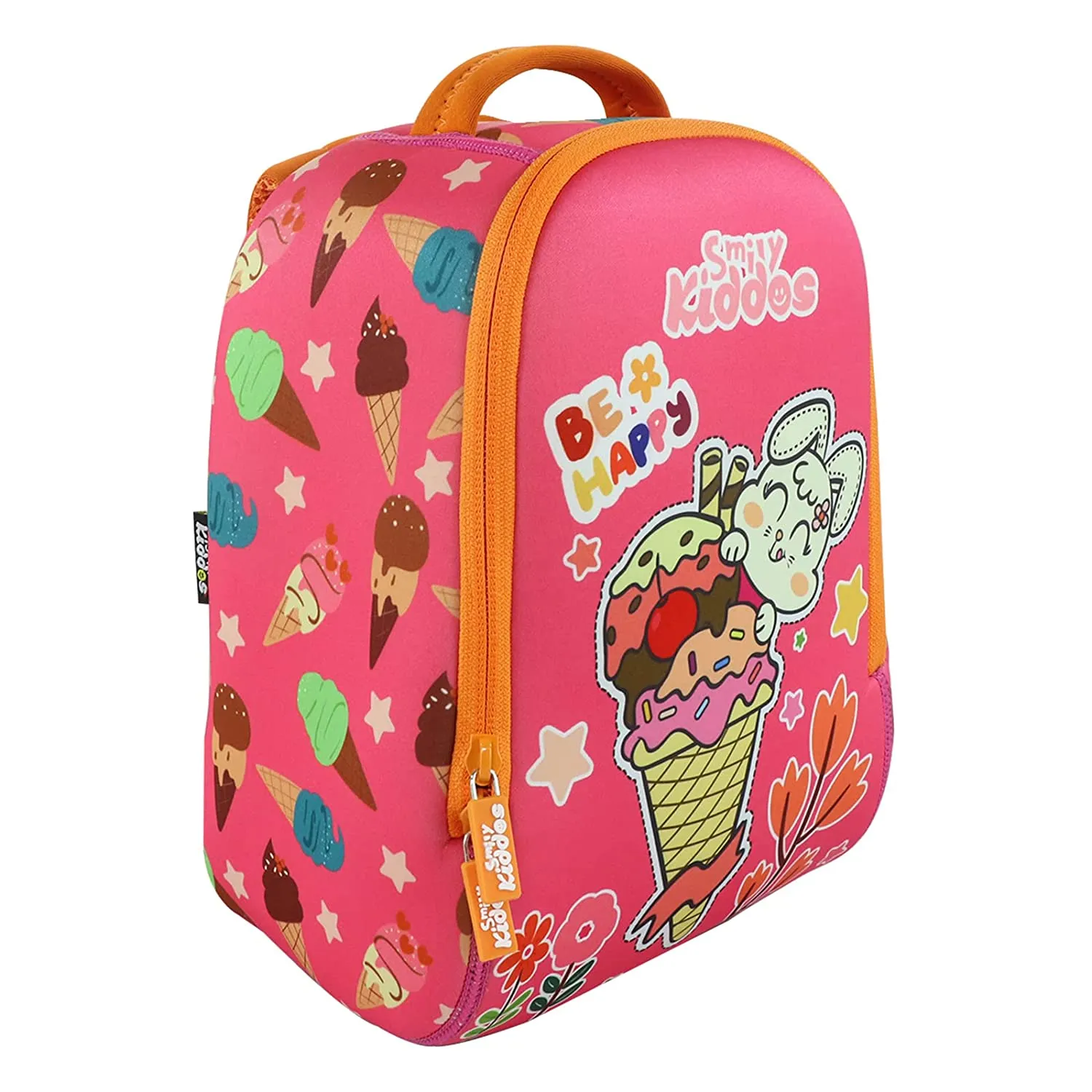 Smily Kiddos Preschool Backpack Ice Cream Theme Pink - SK16001628