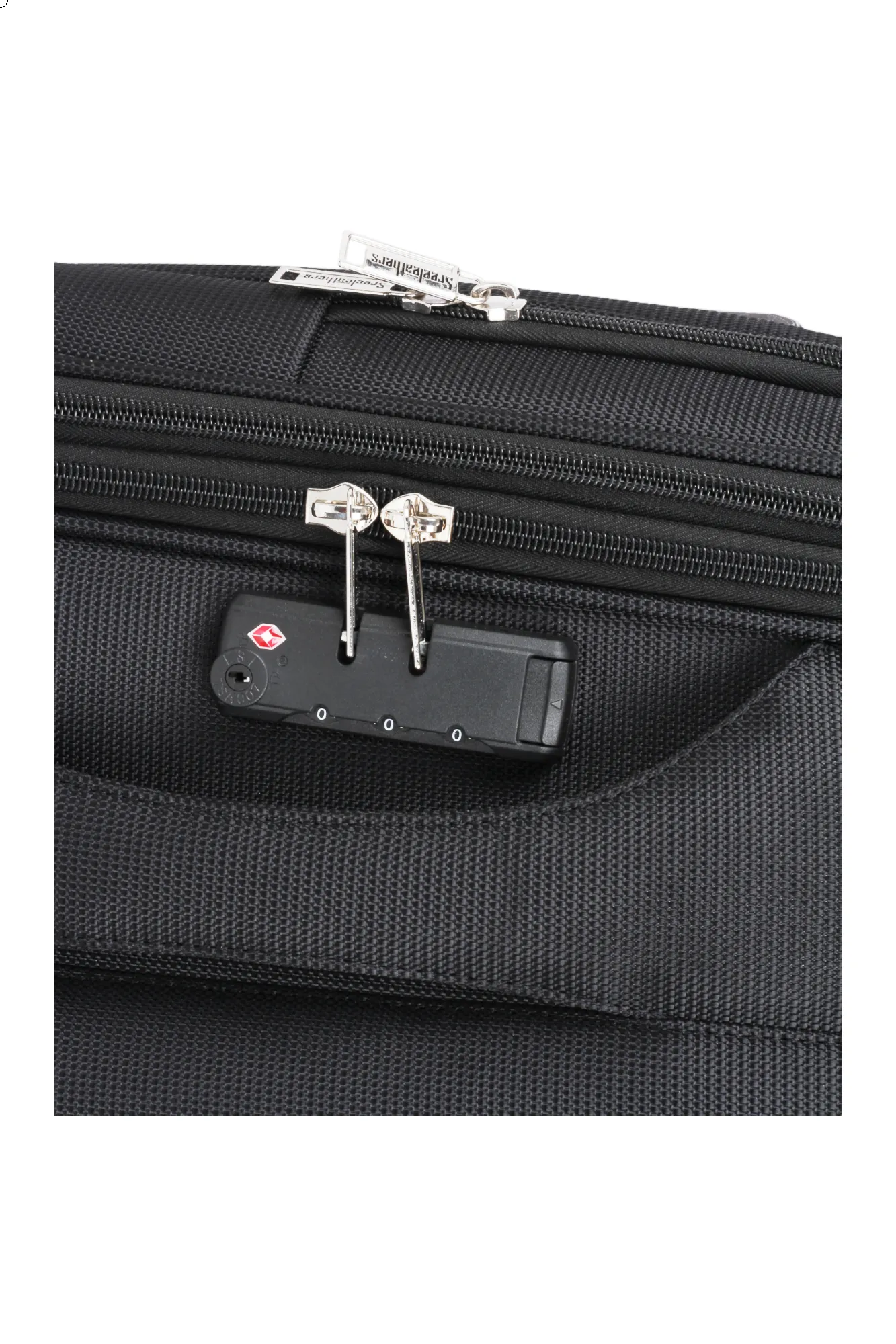 Soft luggage strolley suitcase 38320