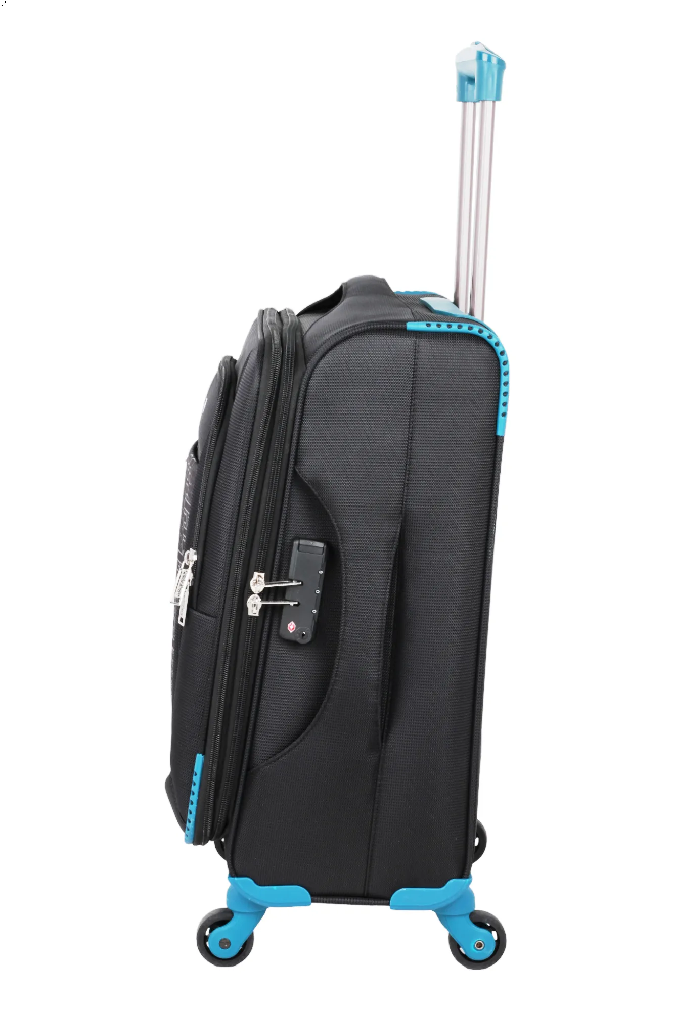 Soft luggage strolley suitcase 38320