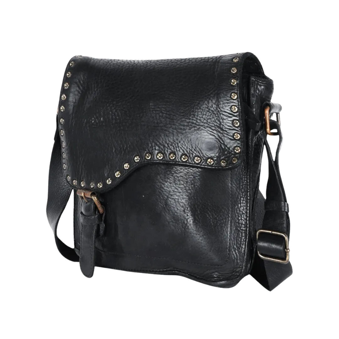 Spaguetti Women's Black Western Crossbody Messenger Bag