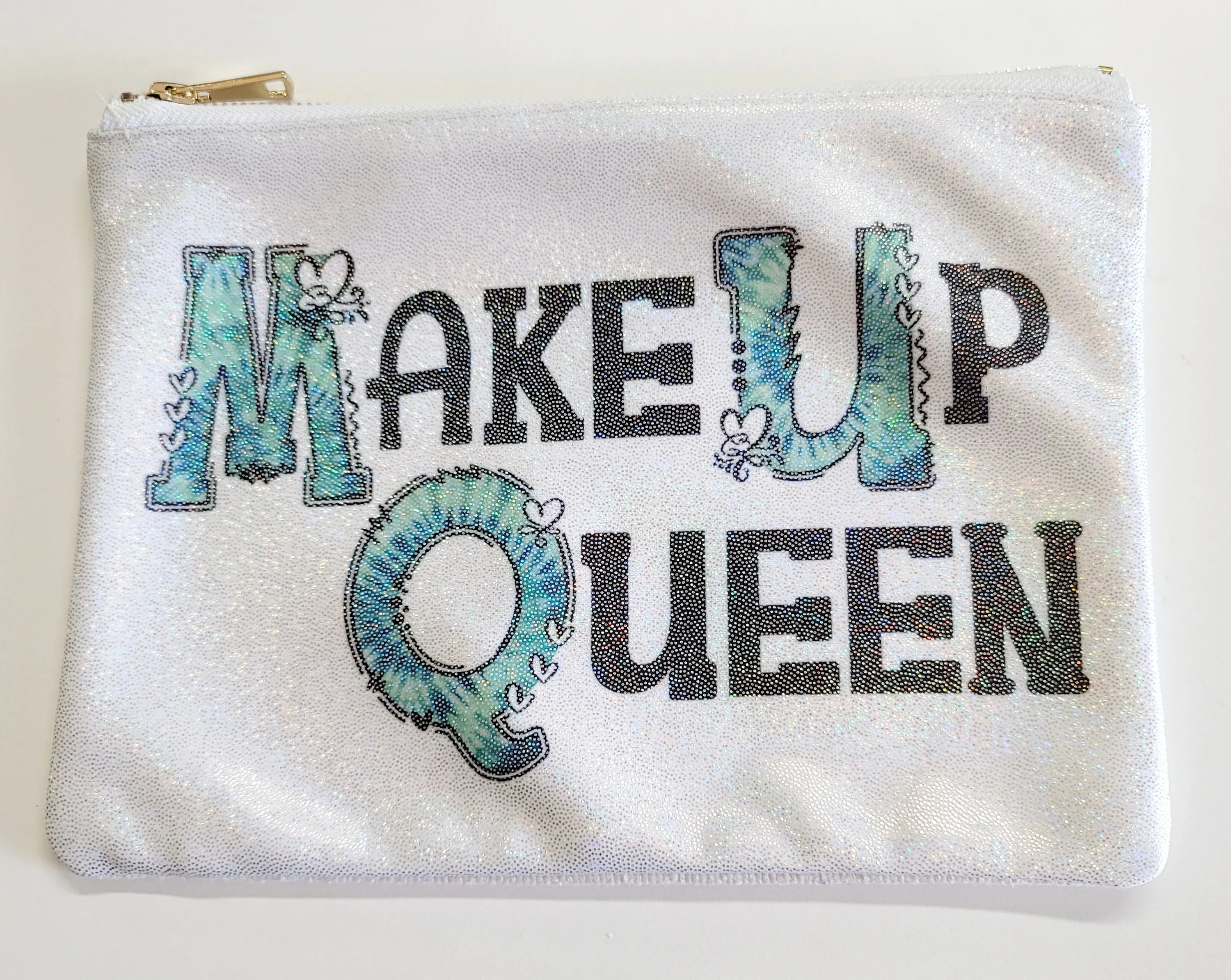 Sparkle Makeup Bags (faux glitter)