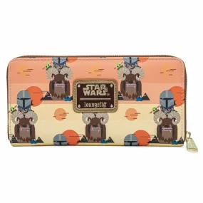 STAR WARS MANDALORIAN BANTHA RIDE AOP ZIPAROUND WALLET