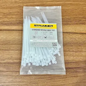 Strummer 2.5x100 Standard Nylon Cable Ties (100 Pcs/Pack)