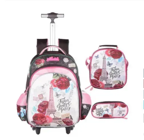 Three-piece Trolley Bag For Primary School Students