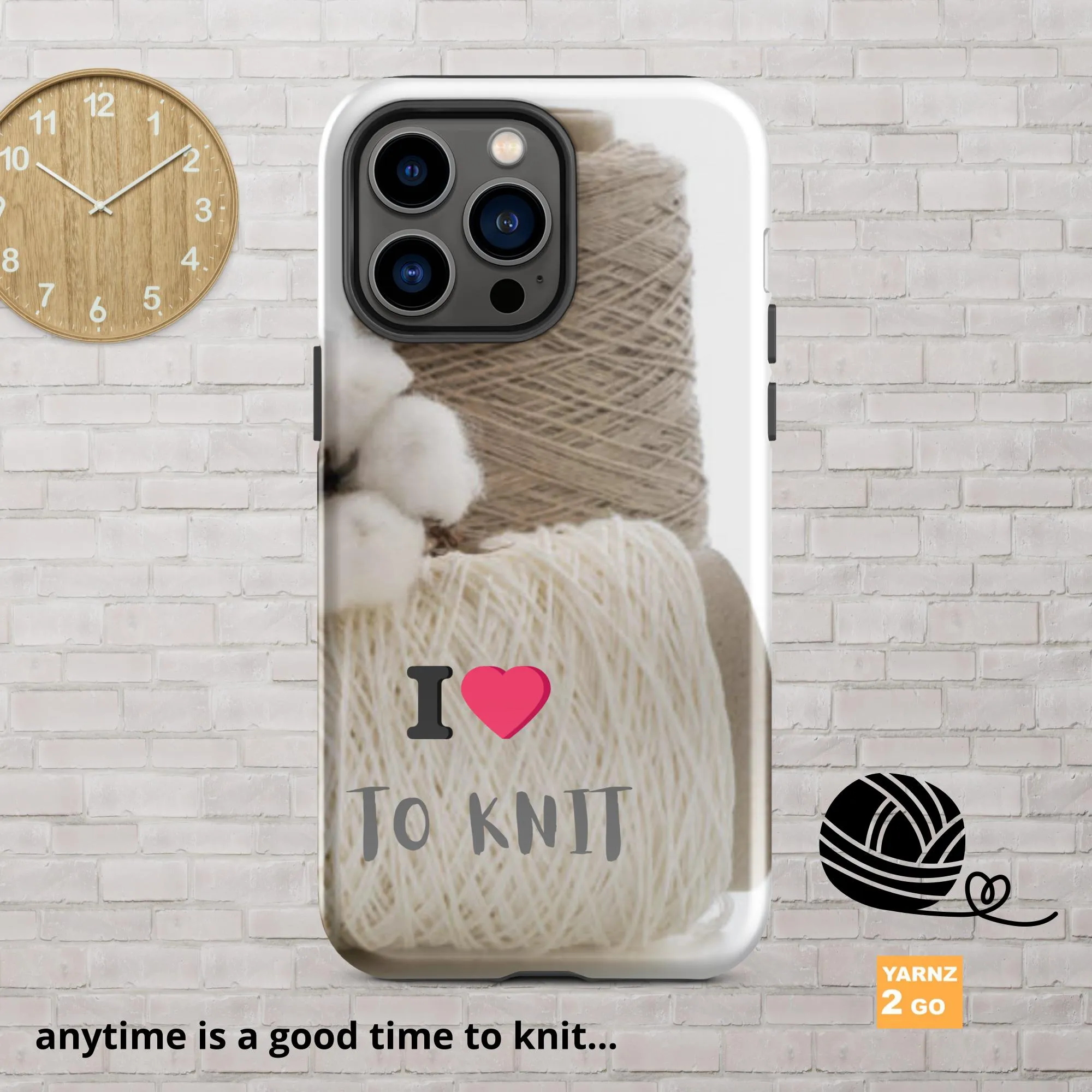 Tough iPhone® case for people who knit