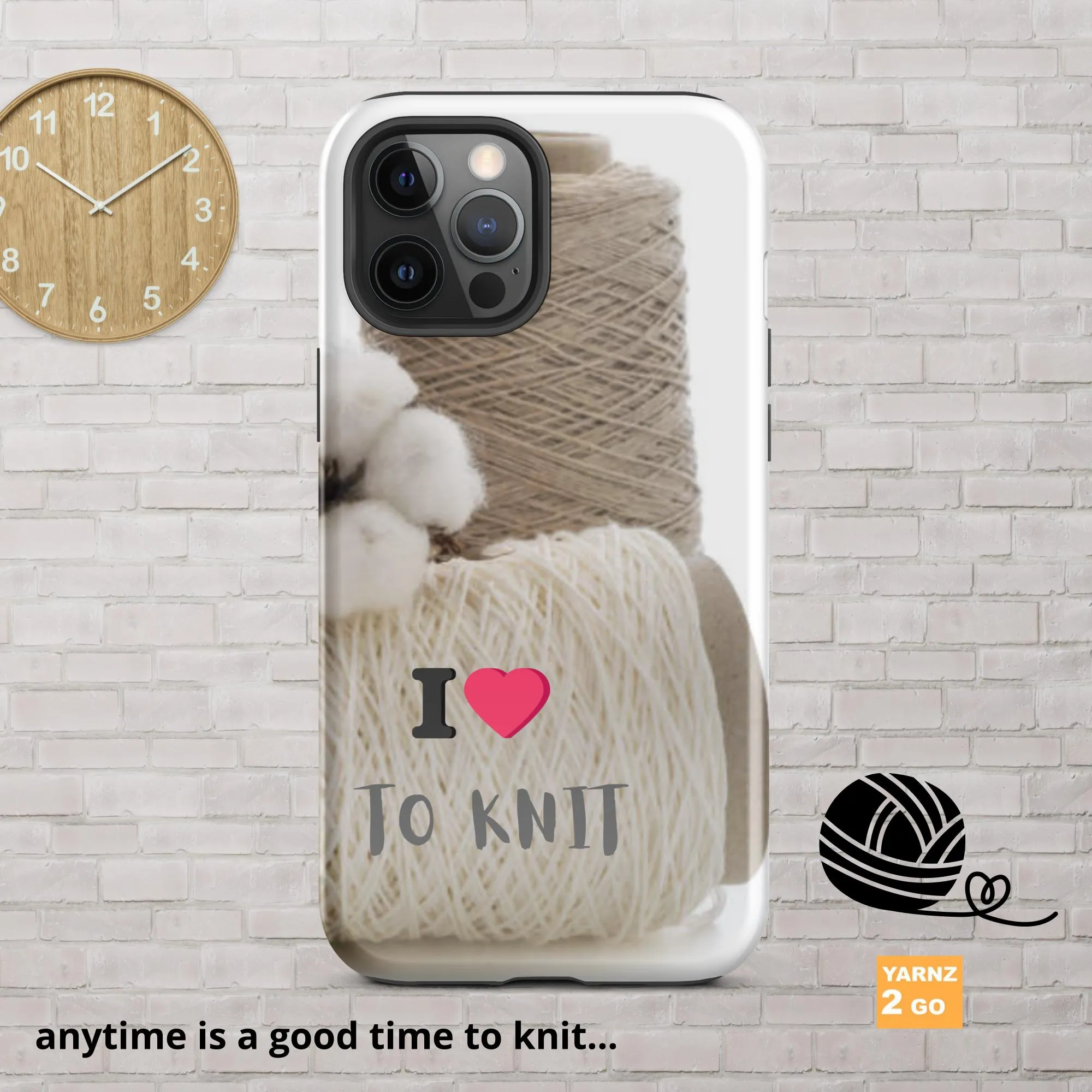 Tough iPhone® case for people who knit