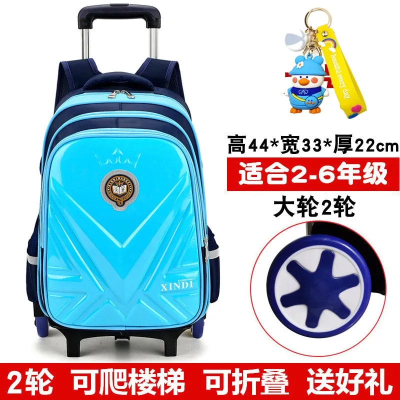 Trolley Children School Bags With Wheels Mochila Kids Backpack Trolley Luggage For Girls Boys backpack Escolar Backbag Schoolbag