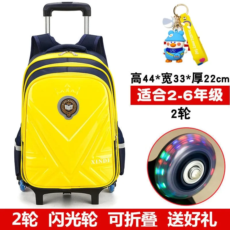 Trolley Children School Bags With Wheels Mochila Kids Backpack Trolley Luggage For Girls Boys backpack Escolar Backbag Schoolbag