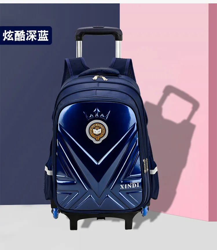 Trolley Children School Bags With Wheels Mochila Kids Backpack Trolley Luggage For Girls Boys backpack Escolar Backbag Schoolbag