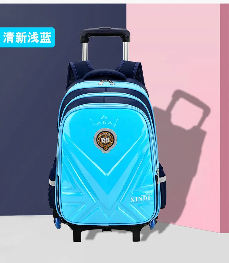 Trolley Children School Bags With Wheels Mochila Kids Backpack Trolley Luggage For Girls Boys backpack Escolar Backbag Schoolbag