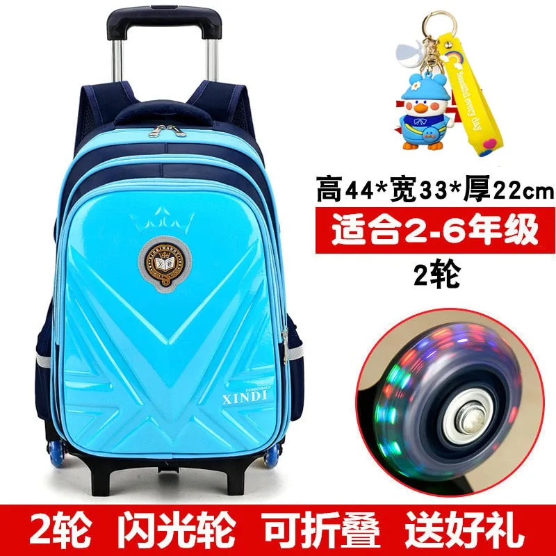 Trolley Children School Bags With Wheels Mochila Kids Backpack Trolley Luggage For Girls Boys backpack Escolar Backbag Schoolbag