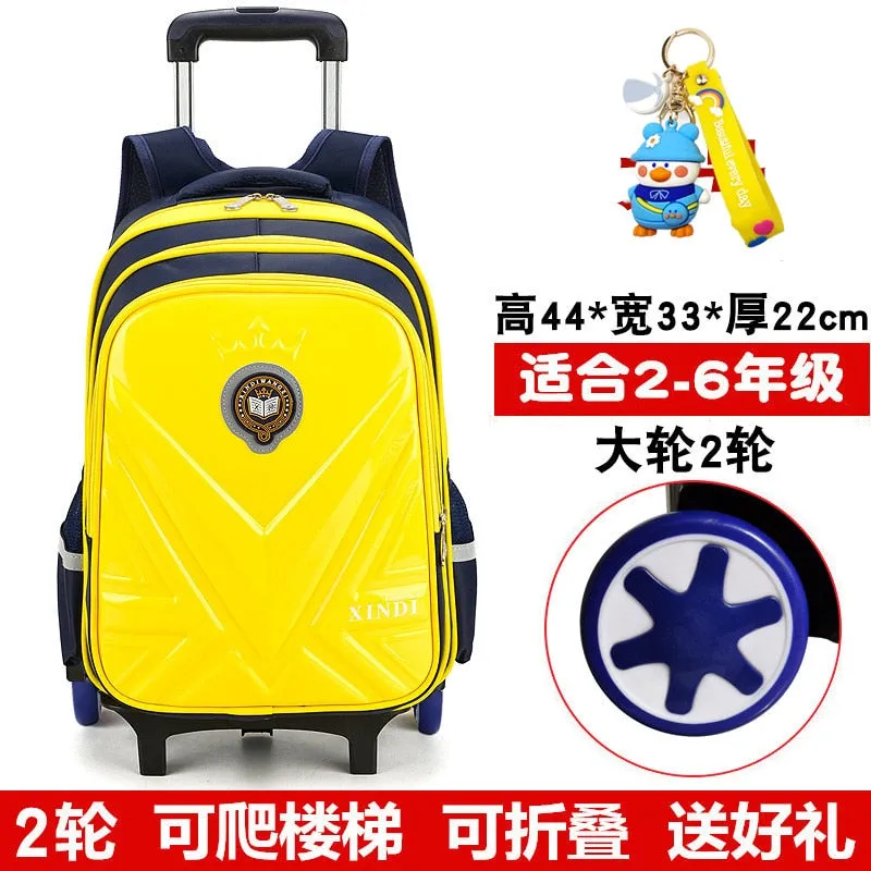 Trolley Children School Bags With Wheels Mochila Kids Backpack Trolley Luggage For Girls Boys backpack Escolar Backbag Schoolbag