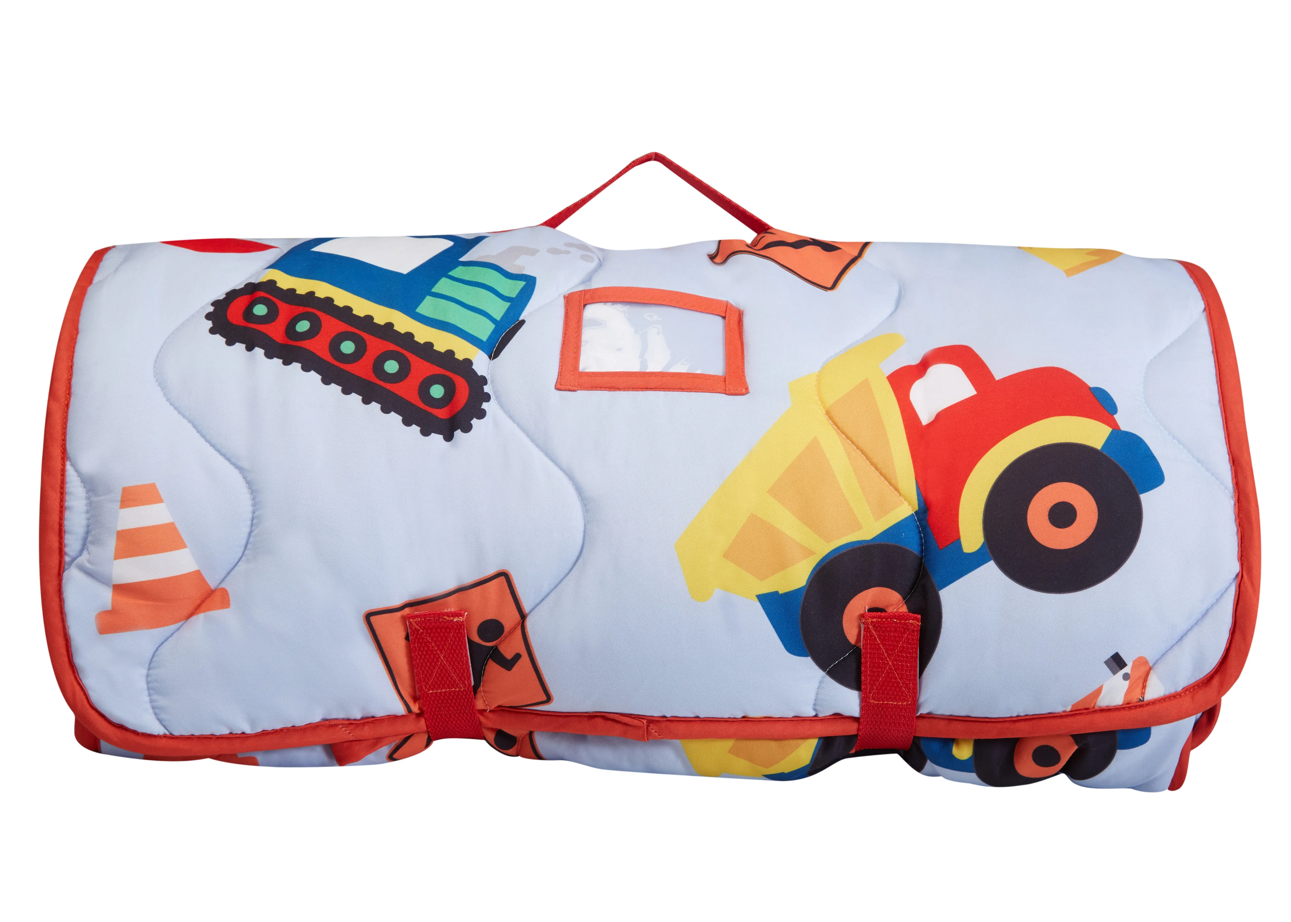 Under Construction Toddler Nap Mat with Pillow