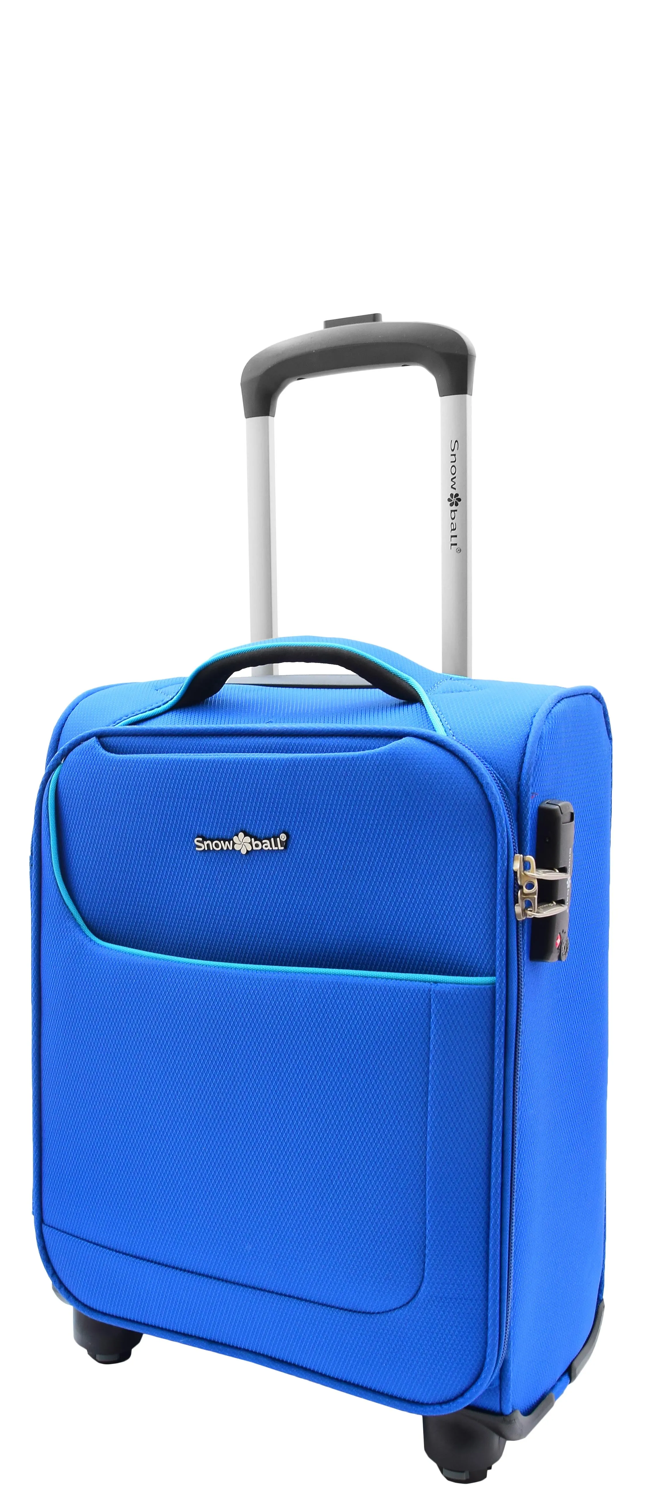 Under Seat Suitcase Budget Airline Approved Cabin size 4 Wheel Hand Luggage M1 Blue