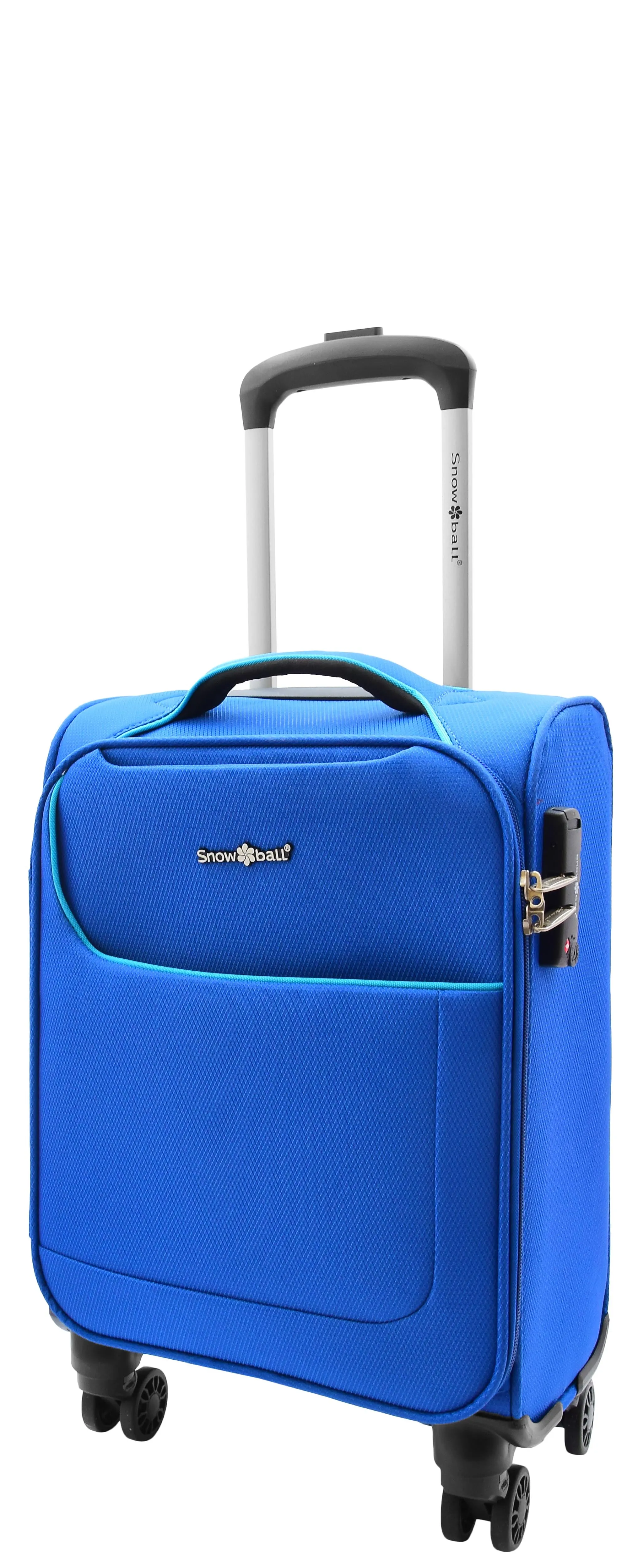 Under Seat Suitcase Budget Airline Approved Cabin size 4 Wheel Hand Luggage M1 Blue