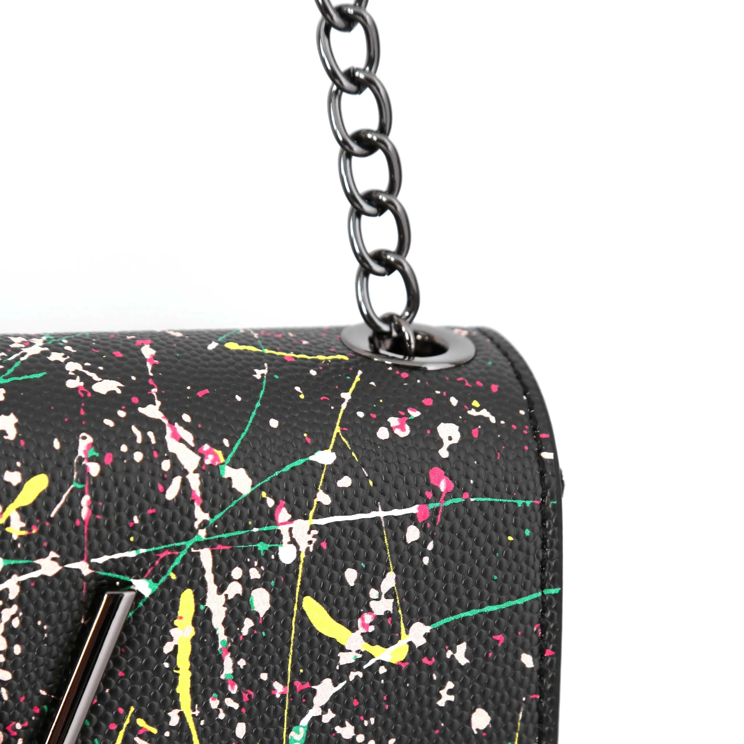 Valentino Bags Divina Ladies Flap Bag in Black Multi