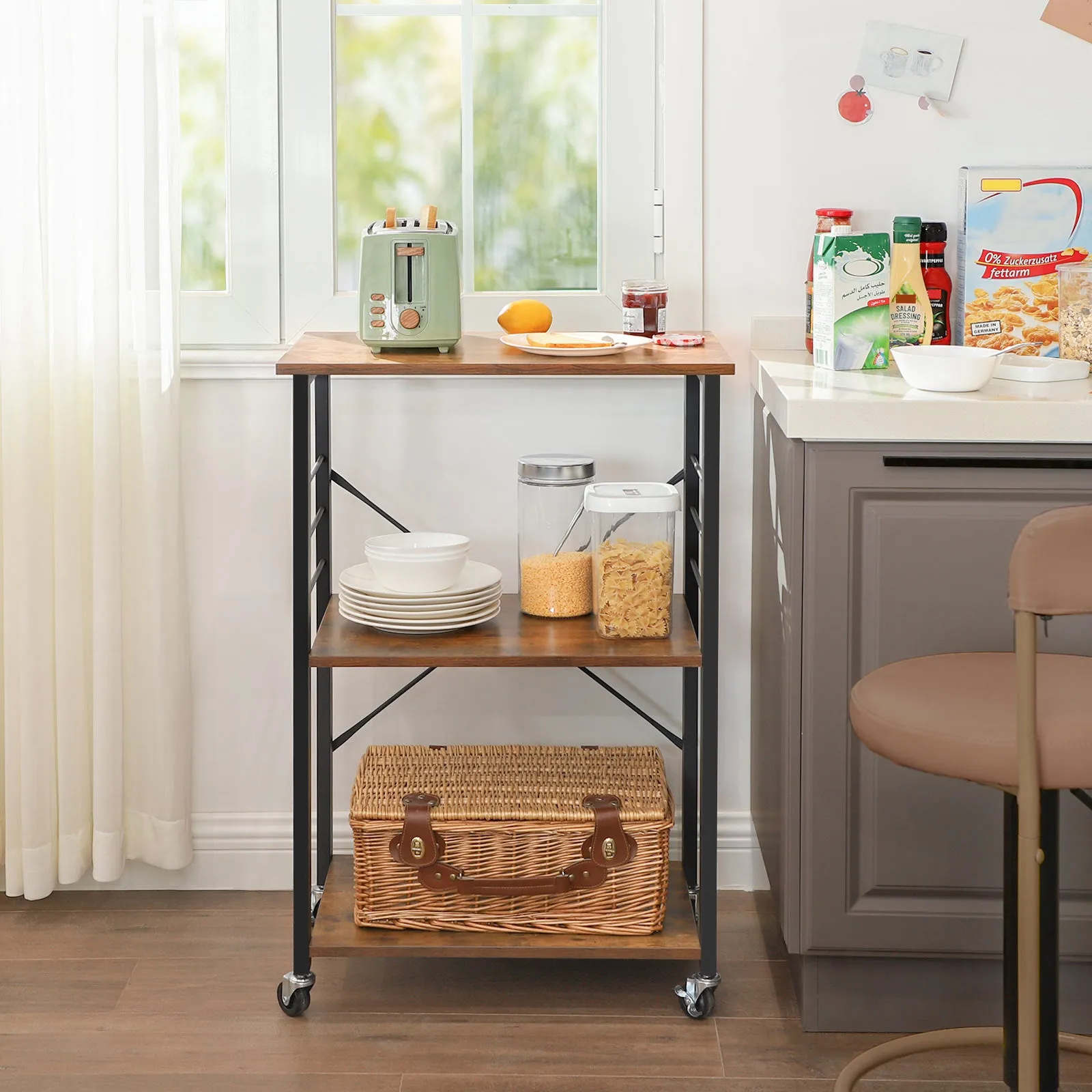 Vintage Kitchen Storage Shelf