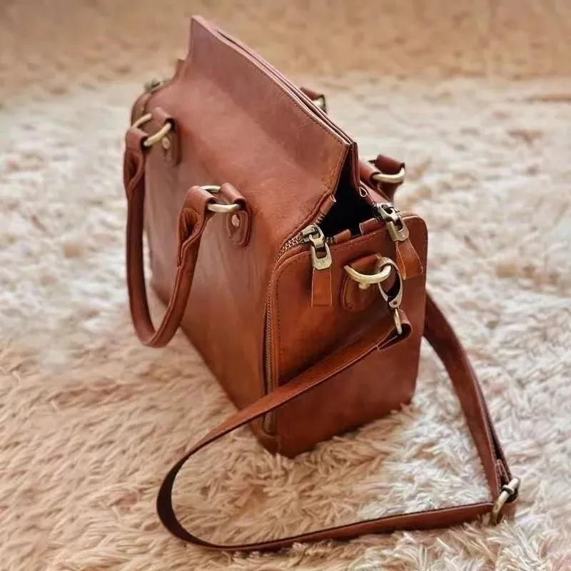 Vintage PU School Bag for Women – Summer Collection, Spacious Crossbody Handbag with Premium Quality Design