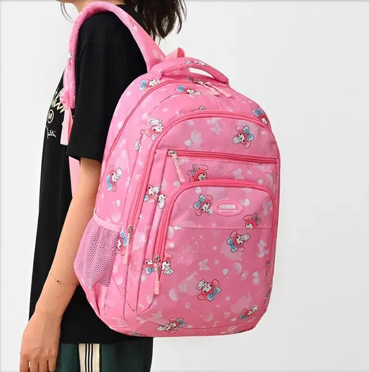 Waterproof Bow Print Student Backpack 1217