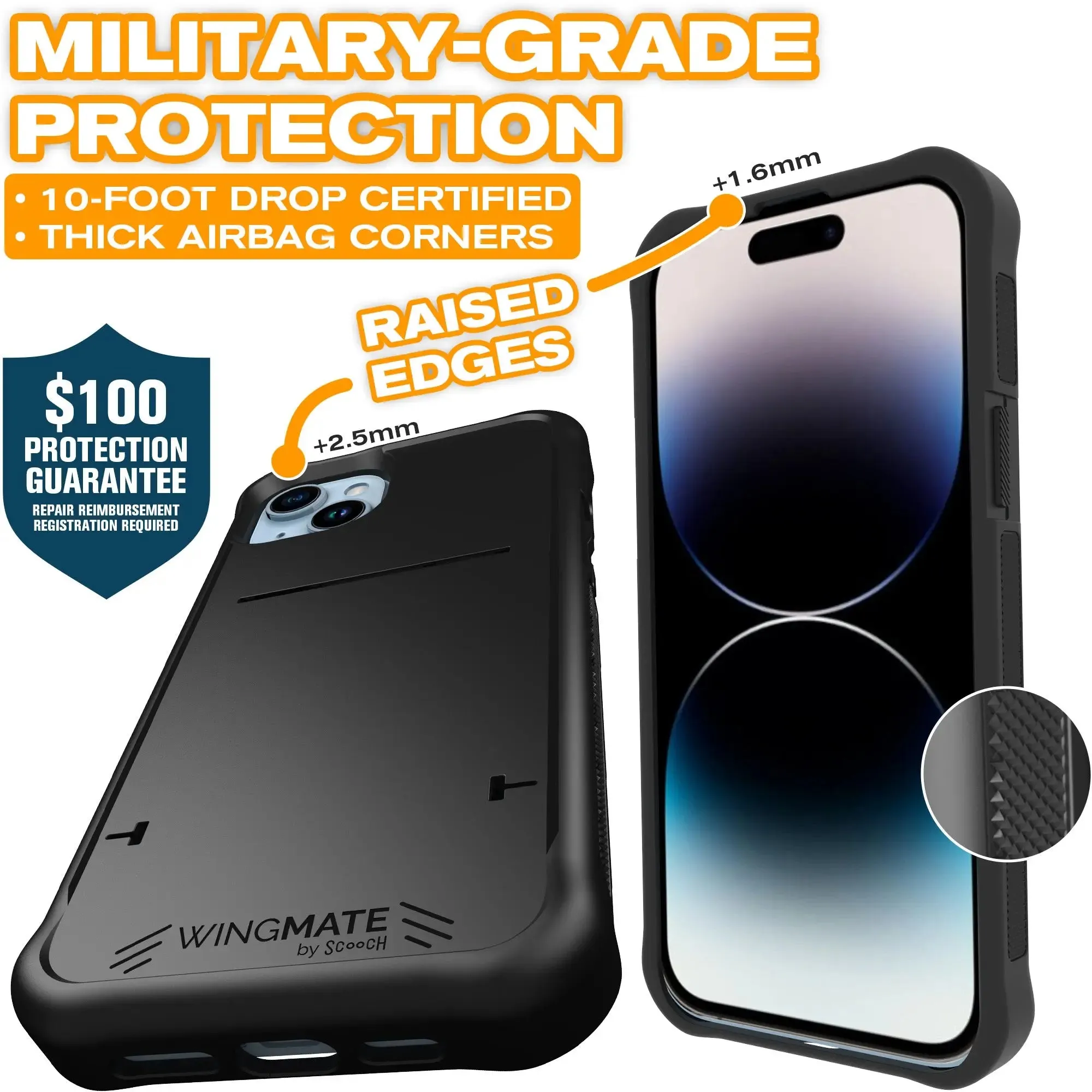 Wingmate Defender Bundle for iPhone 15 Plus