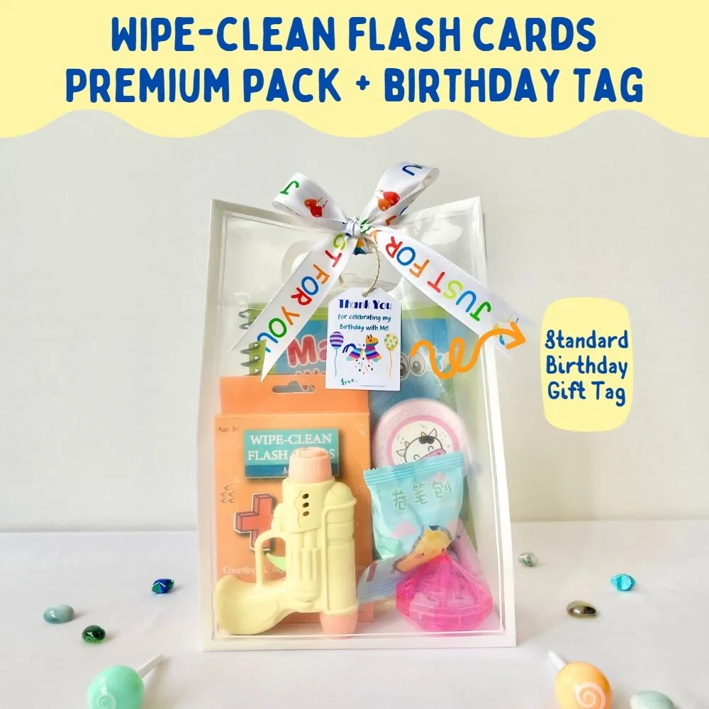 Wipe-Clean Flash Cards Premium Goodie Bag