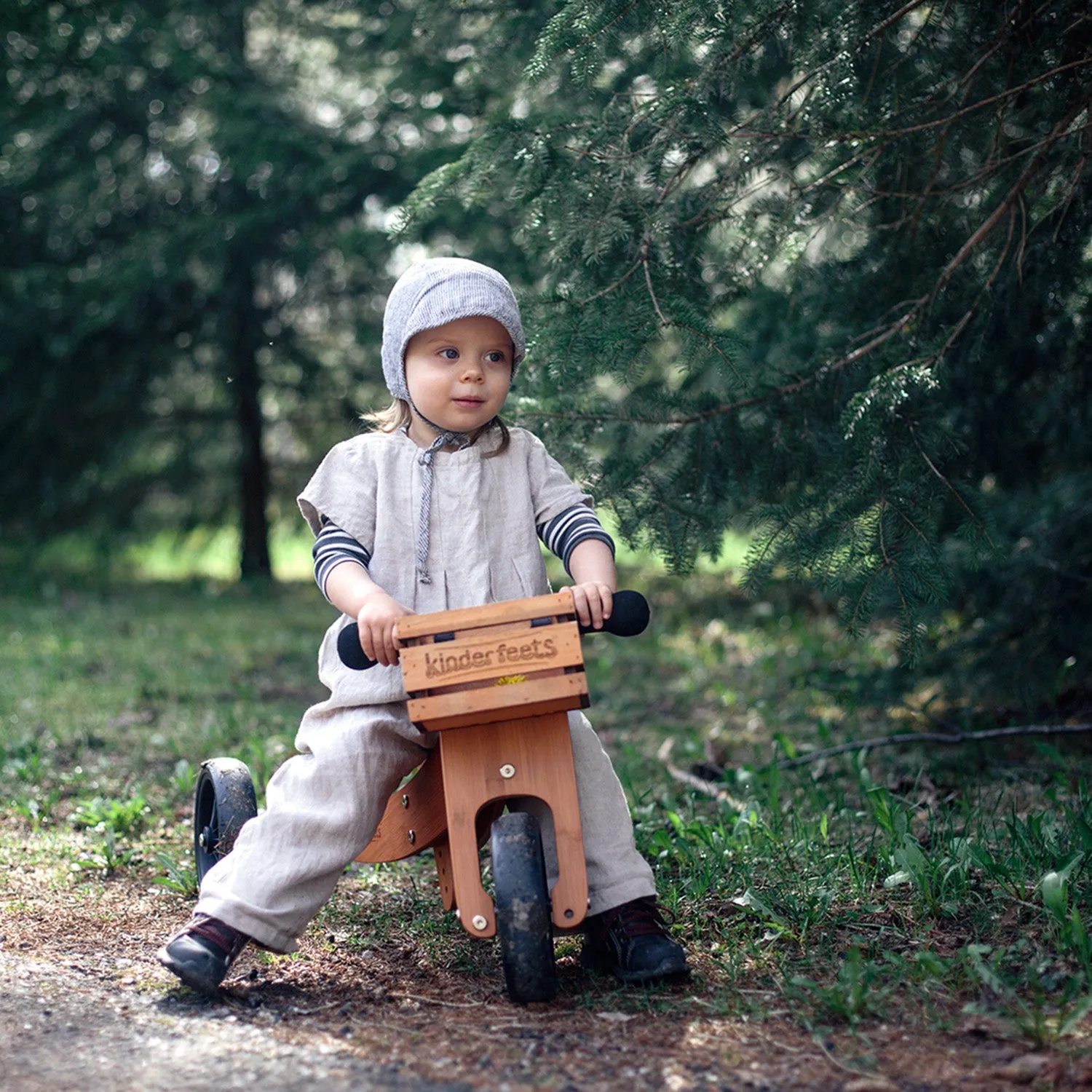 Wooden Crate Bike Basket